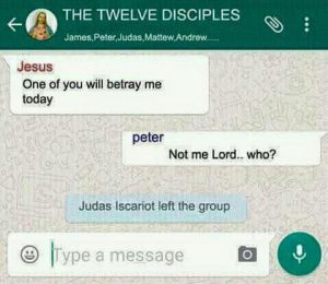 Judas iscariot left the group